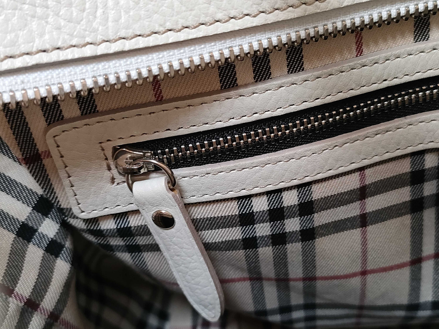 BURBERRY BURBERRY Leather Nova Check Handbag Handbag