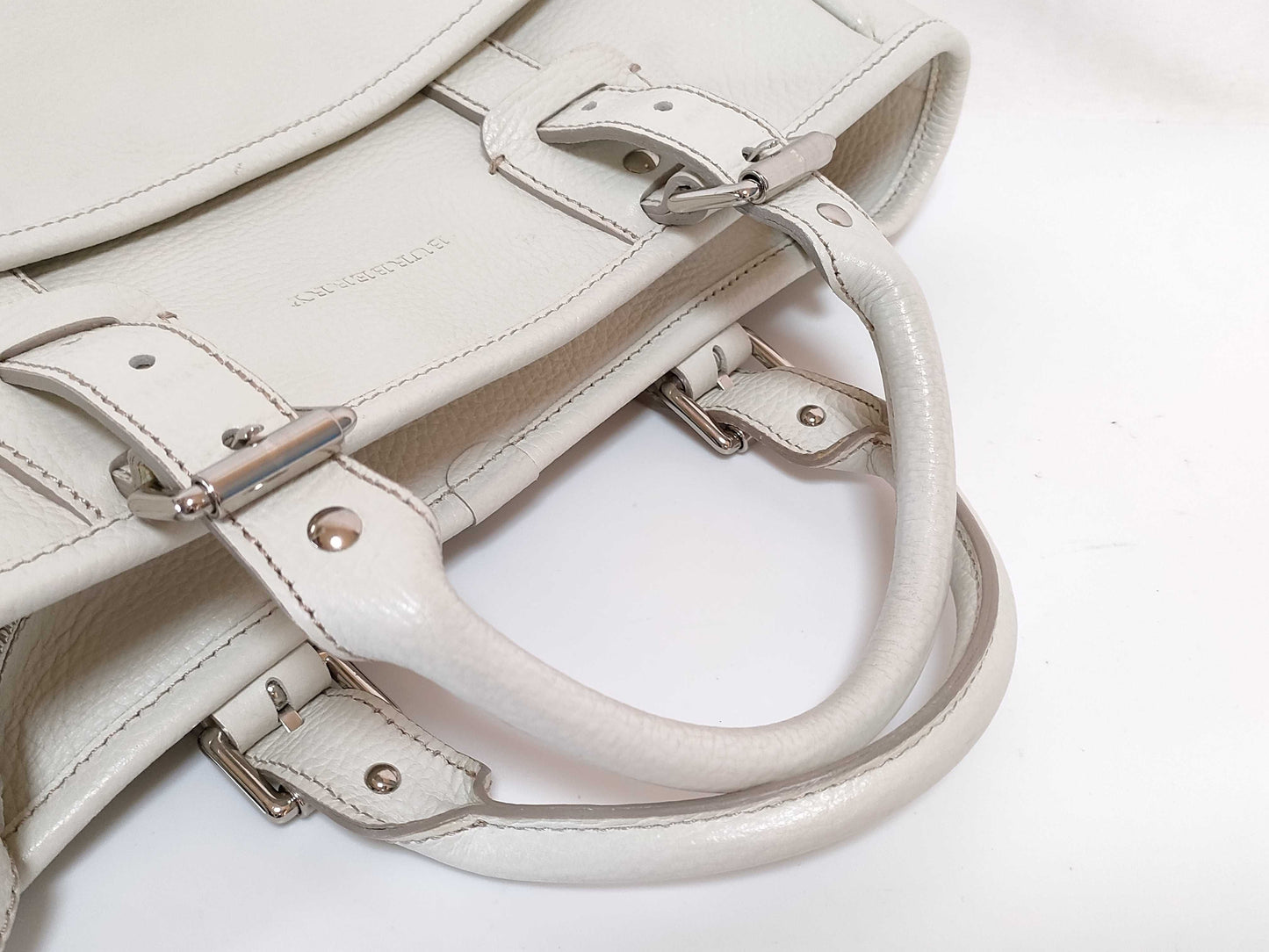 BURBERRY BURBERRY Leather Nova Check Handbag Handbag