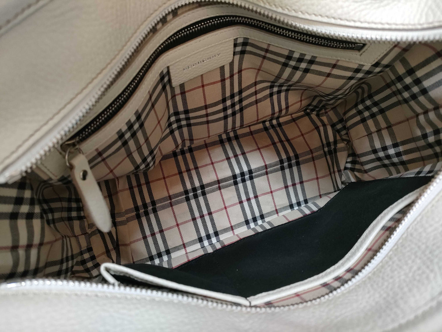 BURBERRY BURBERRY Leather Nova Check Handbag Handbag