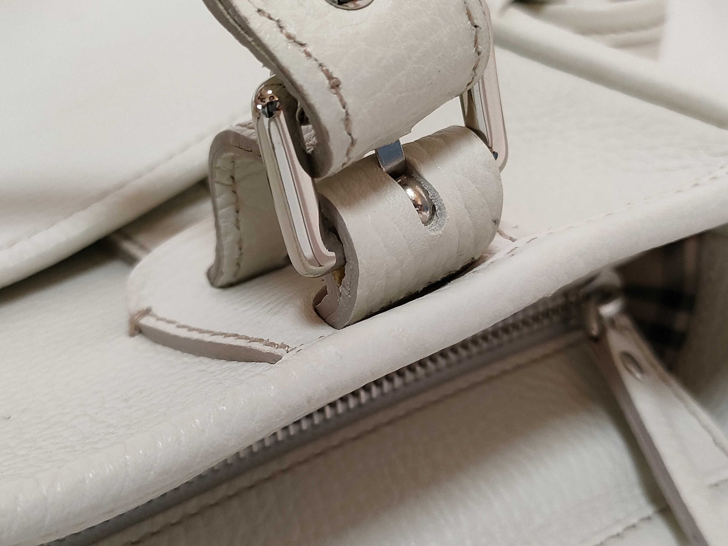 BURBERRY BURBERRY Leather Nova Check Handbag Handbag