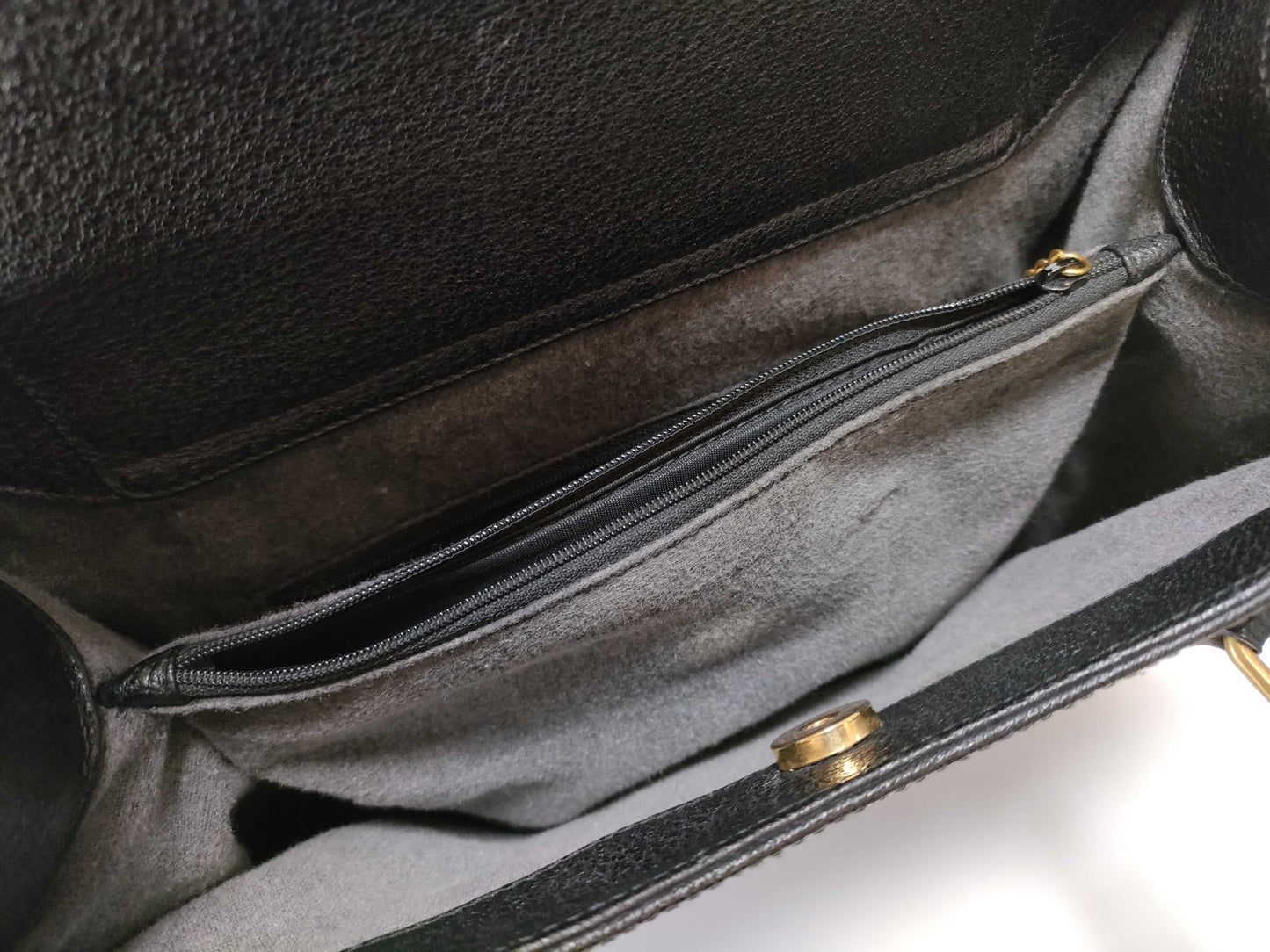 GUCCI Bamboo Diana Tote Bag in Black Leather