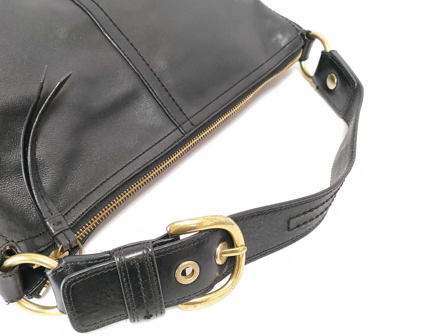 COACH Leather Black One-Shoulder Soho Shoulder Bag