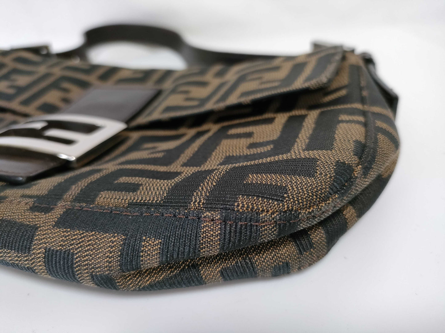 FENDI Zucca Mamma Bucket One-Shoulder Brown Shoulder Bag