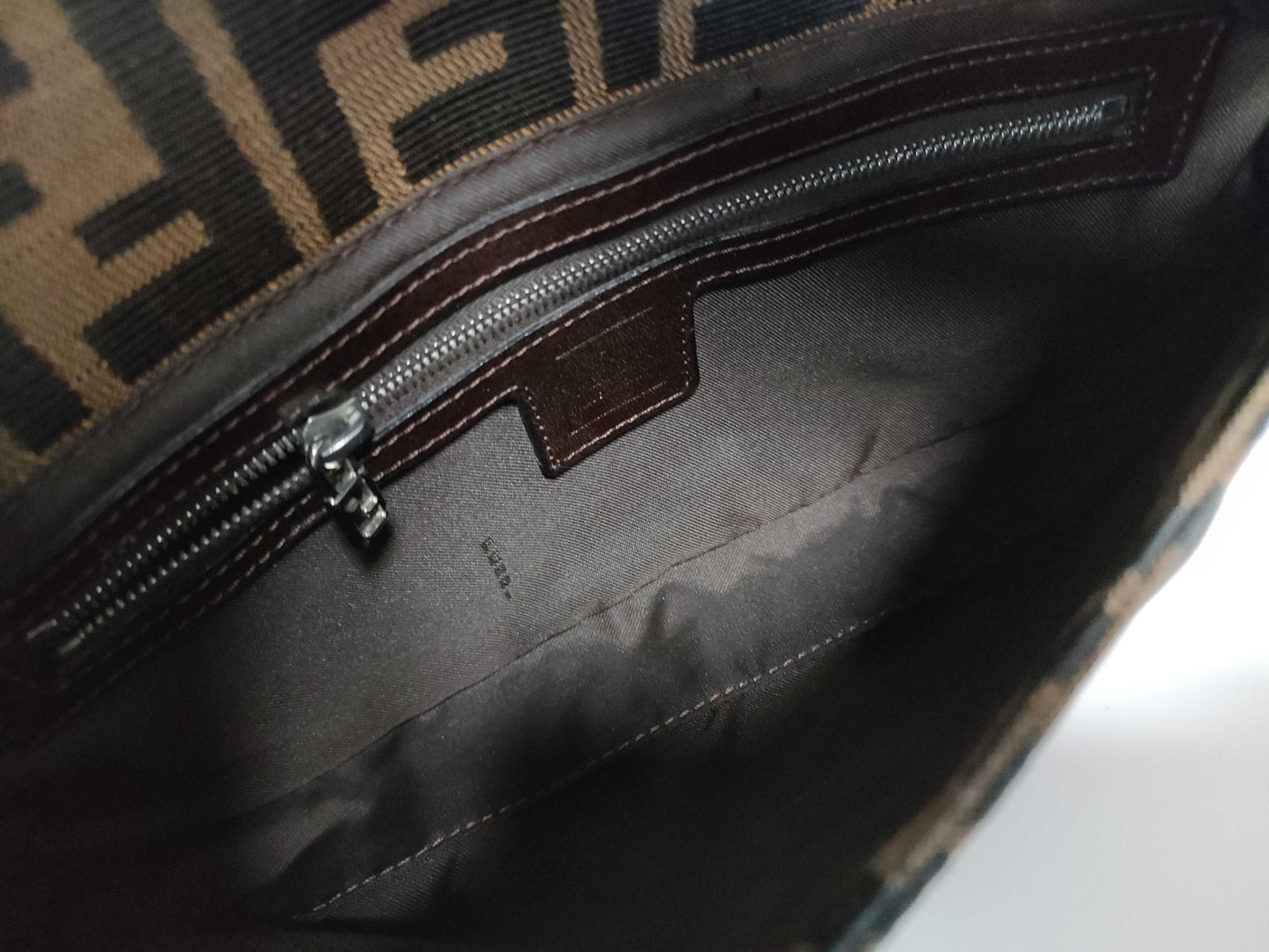 FENDI Zucca Mamma Bucket One-Shoulder Brown Shoulder Bag