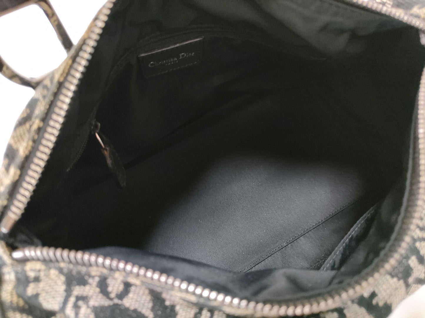 Dior Trotter Mini Boston Handbag with D-shaped hardware, Navy