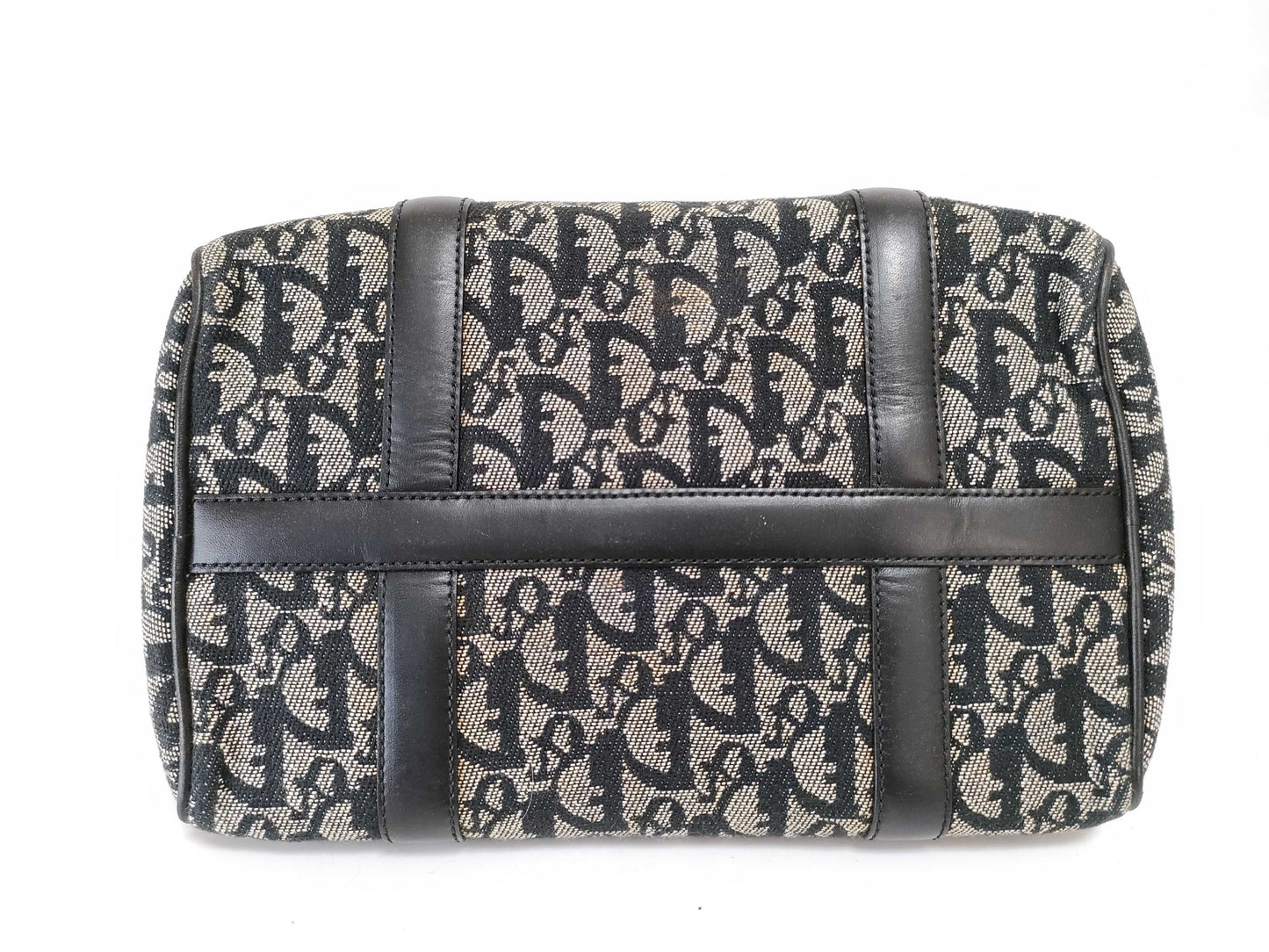Dior Trotter Mini Boston Handbag with D-shaped hardware, Navy