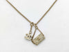 CHANEL Coco Mark Rhinestone Matelasse 05A Necklace