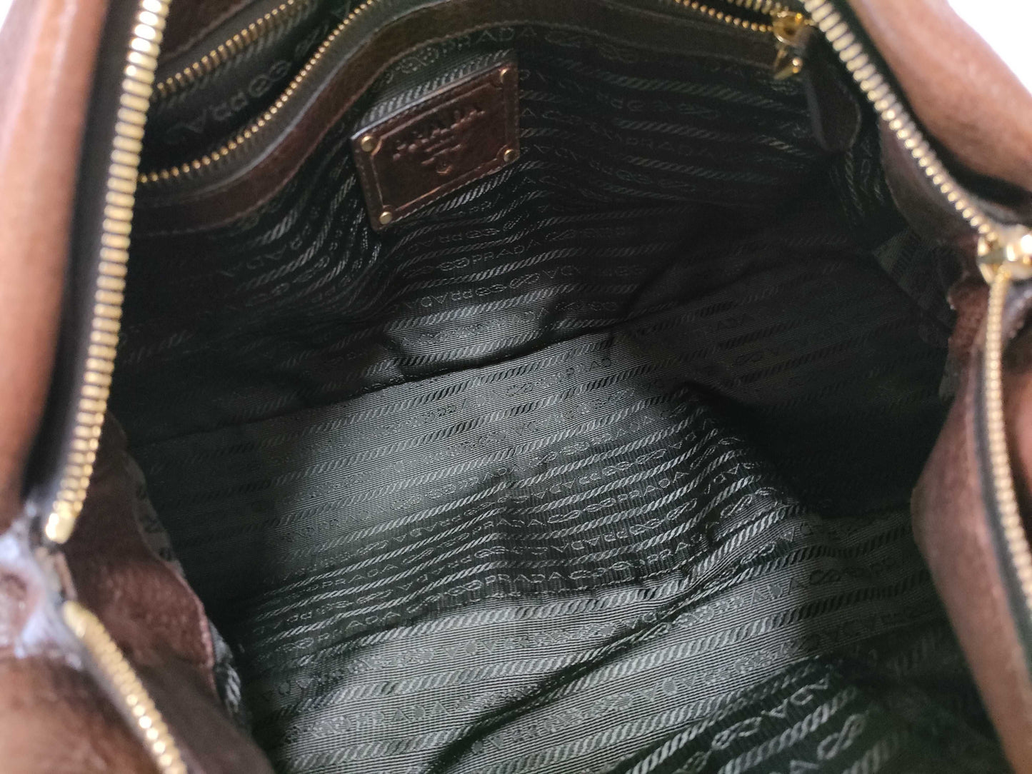 PRADA Prada Leather Handbag 2-Way Shoulder Strap Handbag
