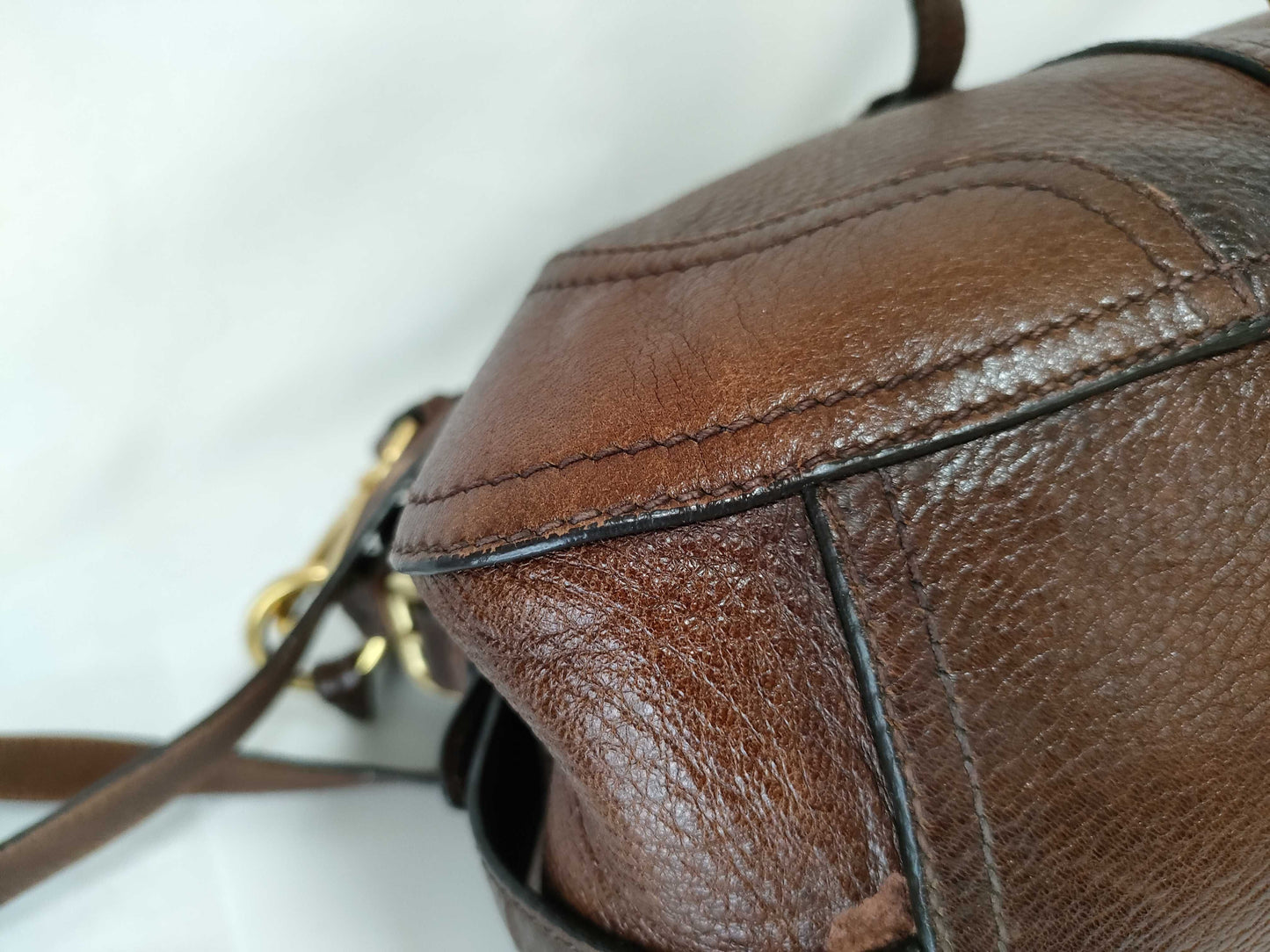 PRADA Prada Leather Handbag 2-Way Shoulder Strap Handbag