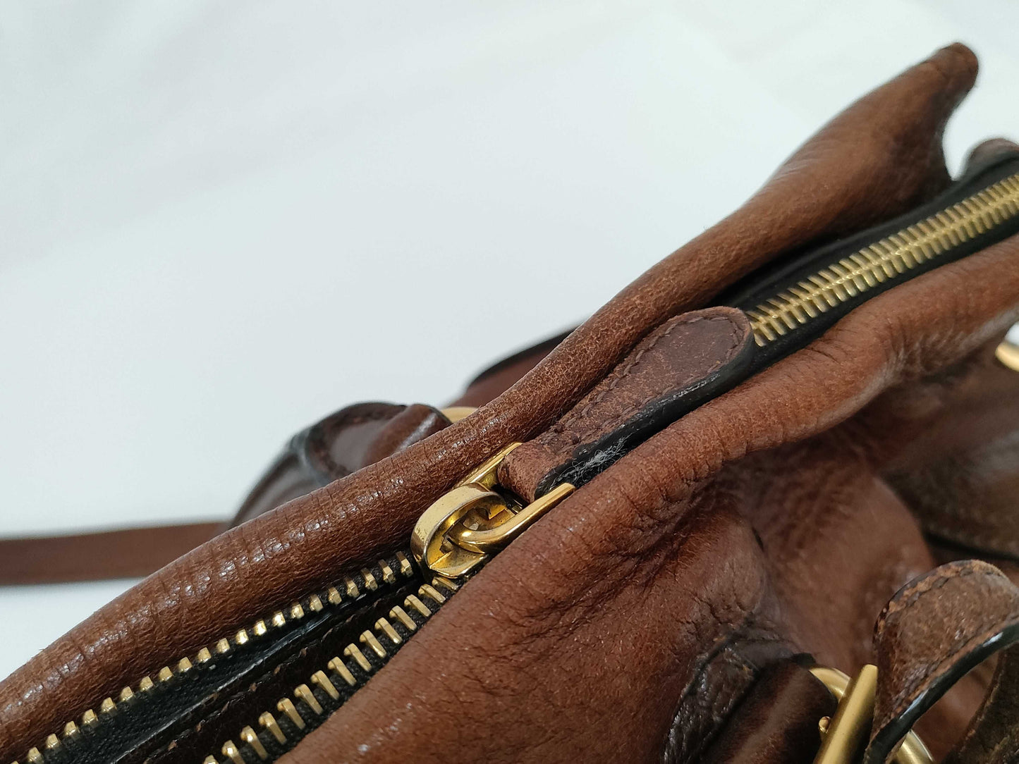 PRADA Prada Leather Handbag 2-Way Shoulder Strap Handbag