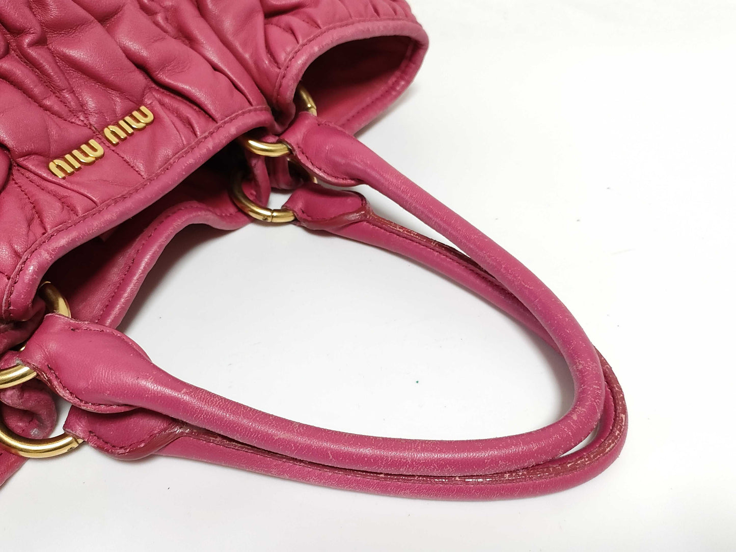Miu Miu Matelasse Tote Bag Pink Tote Bag
