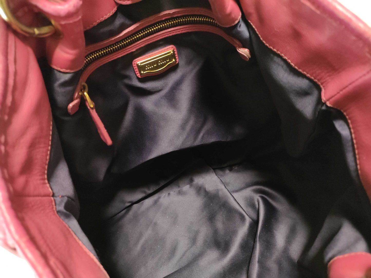 Miu Miu Matelasse Tote Bag Pink Tote Bag
