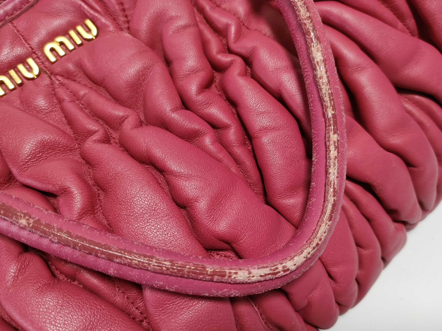 Miu Miu Matelasse Tote Bag Pink Tote Bag