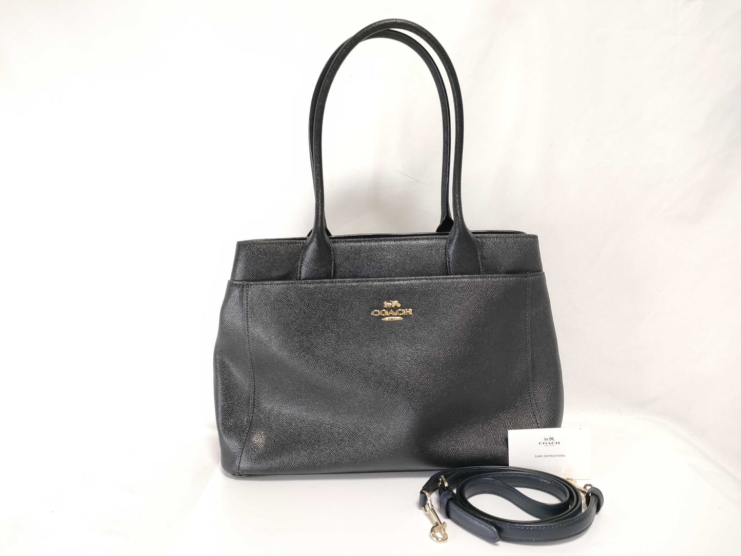 COACH Casey 2-way Tote Bag Black Tote Bag