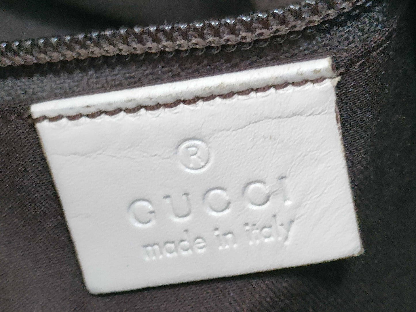GUCCI GG Canvas Leather Shoulder Bag