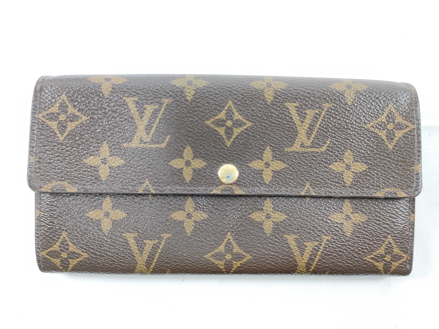 LOUIS VUITTON CA 0112 RFID Unverified Monogram Louis Vuitton Long Wallet