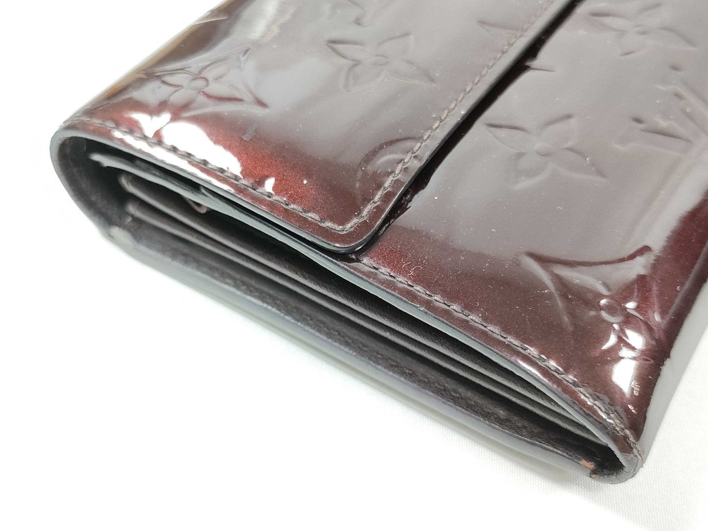 LOUIS VUITTON TN 1102 RFID Unverified Vernis LV Vernis Aultefeuille Sarah Wallet