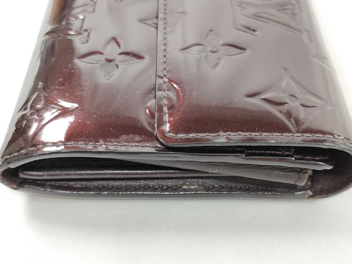 LOUIS VUITTON TN 1102 RFID Unverified Vernis LV Vernis Aultefeuille Sarah Wallet