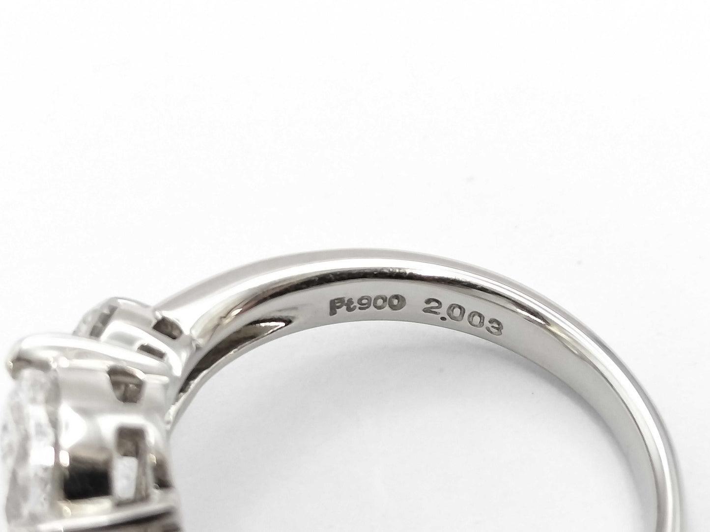 LDH D2.003ct FD0.304/0.301ct PT900 6.8g Ring