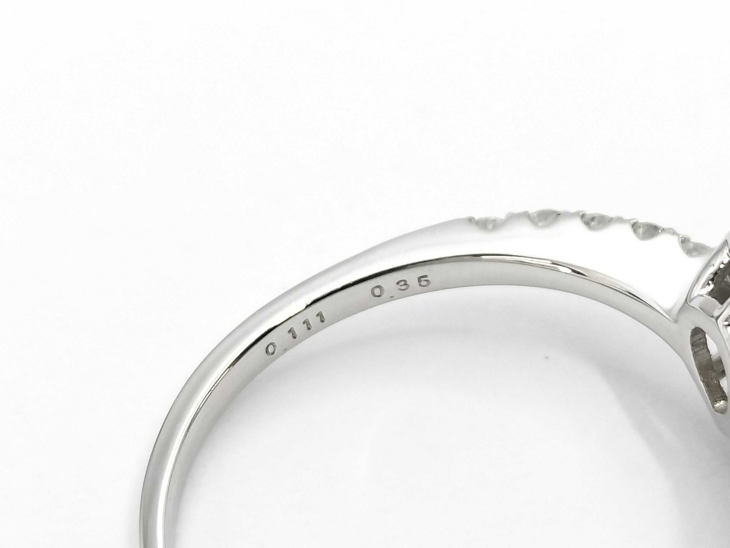 PD0.111ct D0.35ct PT950 3.2g Ring