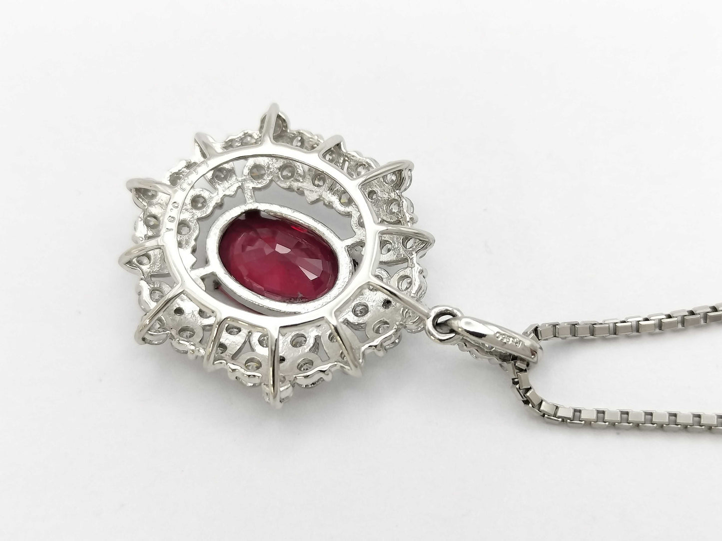 R1.42ct D0.91ct PT950/850 7.3g Necklace
