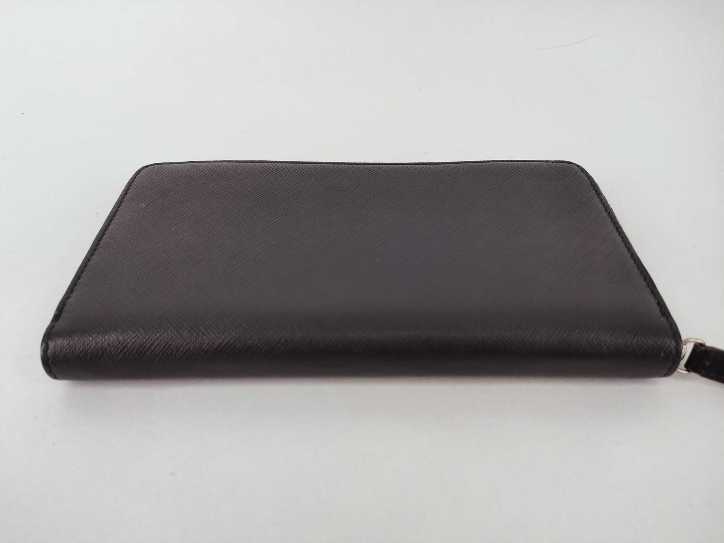 CELINE Round Zip Long Wallet Leather Navy