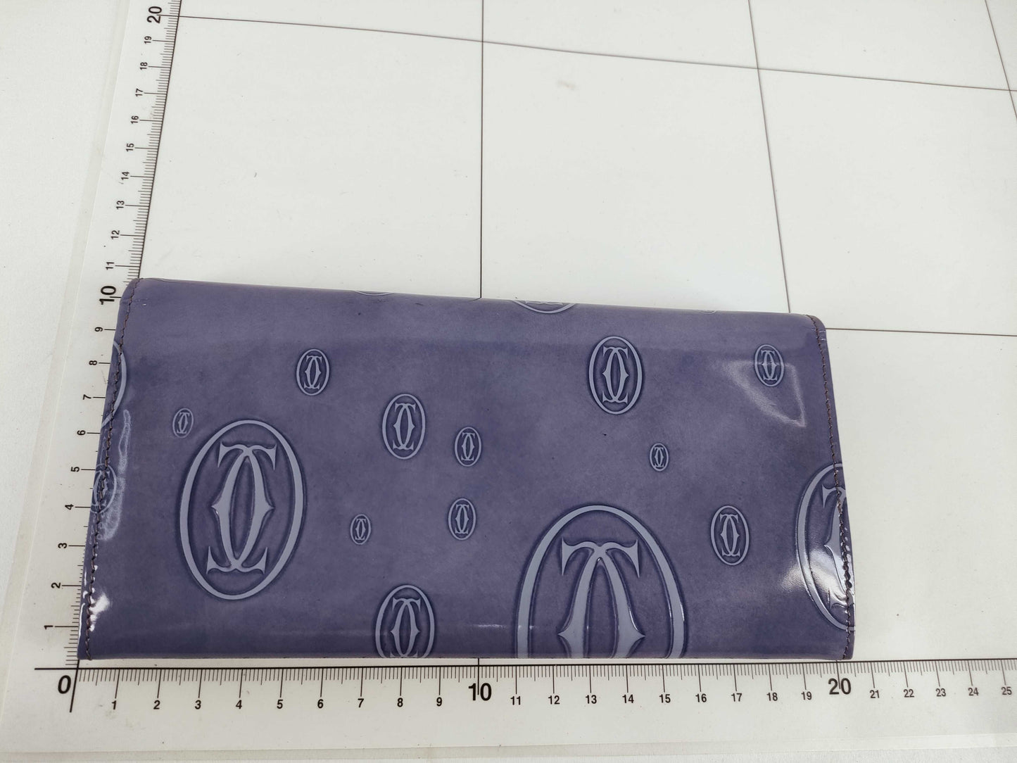 Cartier Happy Birthday Bi-fold Long Wallet, Enamel, Purple