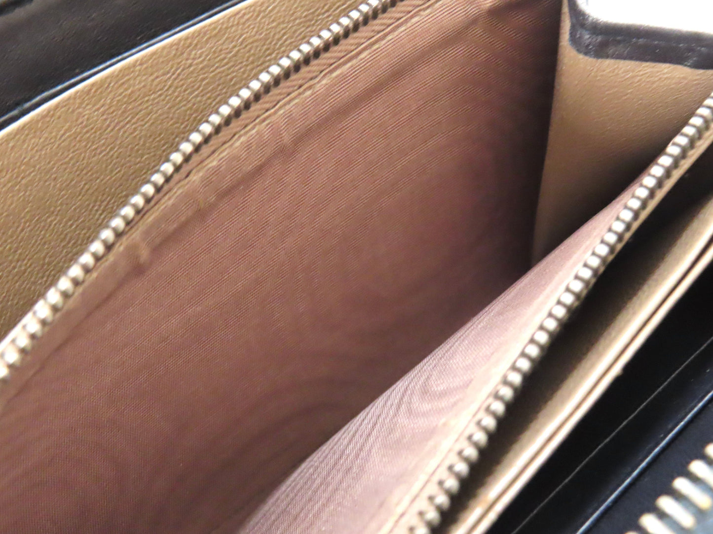 BOTTEGA VENETA Bottega Intrecciato Round Zip Long Wallet Black Wallet