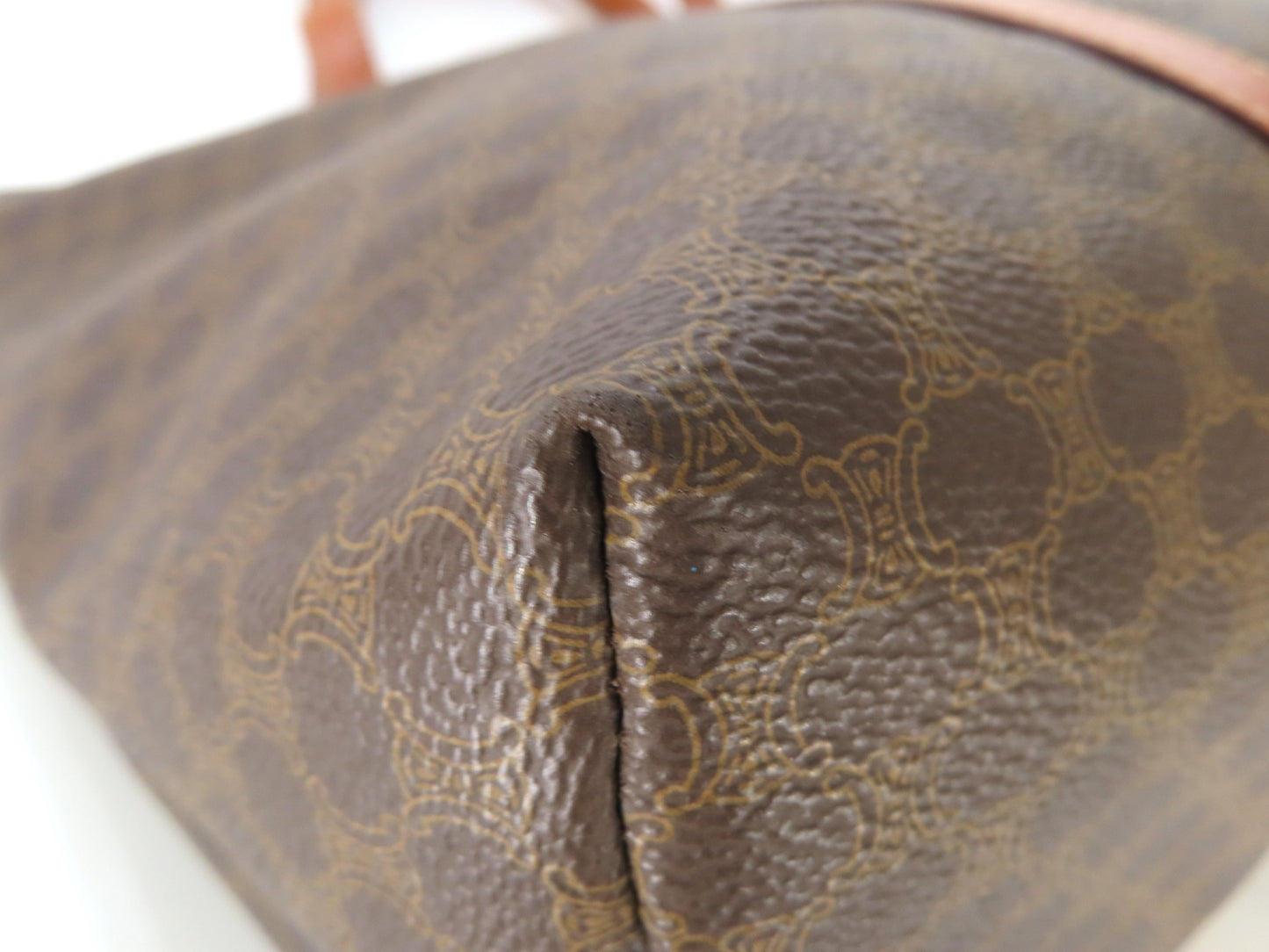 CELINE Macadam Tote Bag Brown Bag