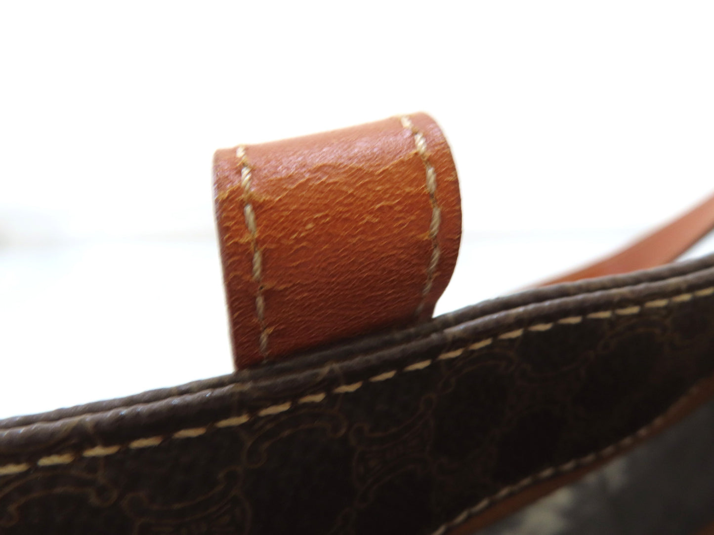 CELINE Macadam Tote Bag Brown Bag