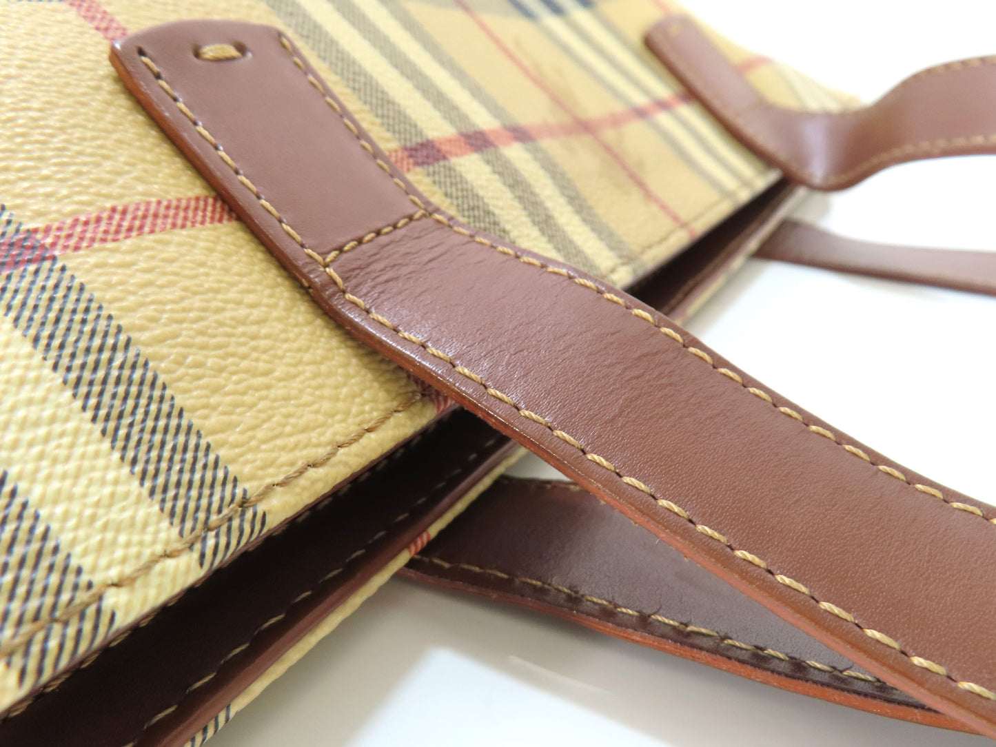 BURBERRY Nova Check Tote Bag Handbag