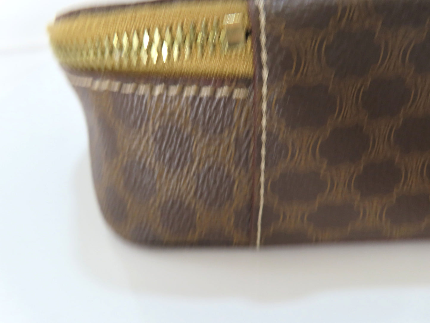 CELINE Macadam Logo Embossed Business Bag Brown