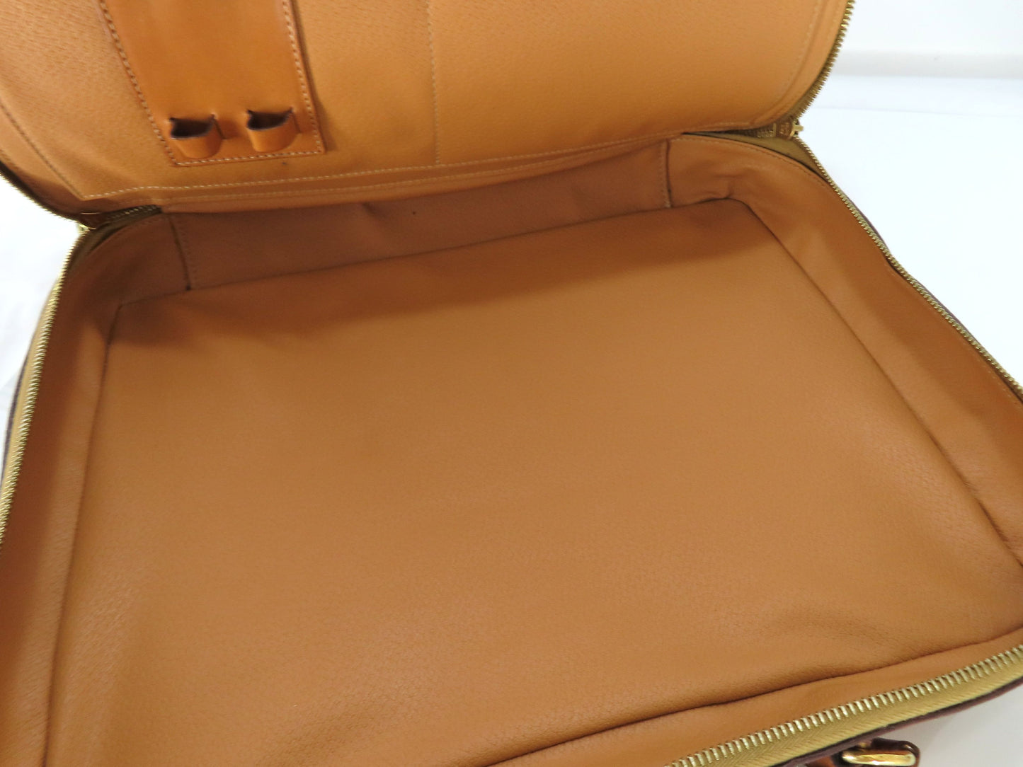 CELINE Macadam Logo Embossed Business Bag Brown