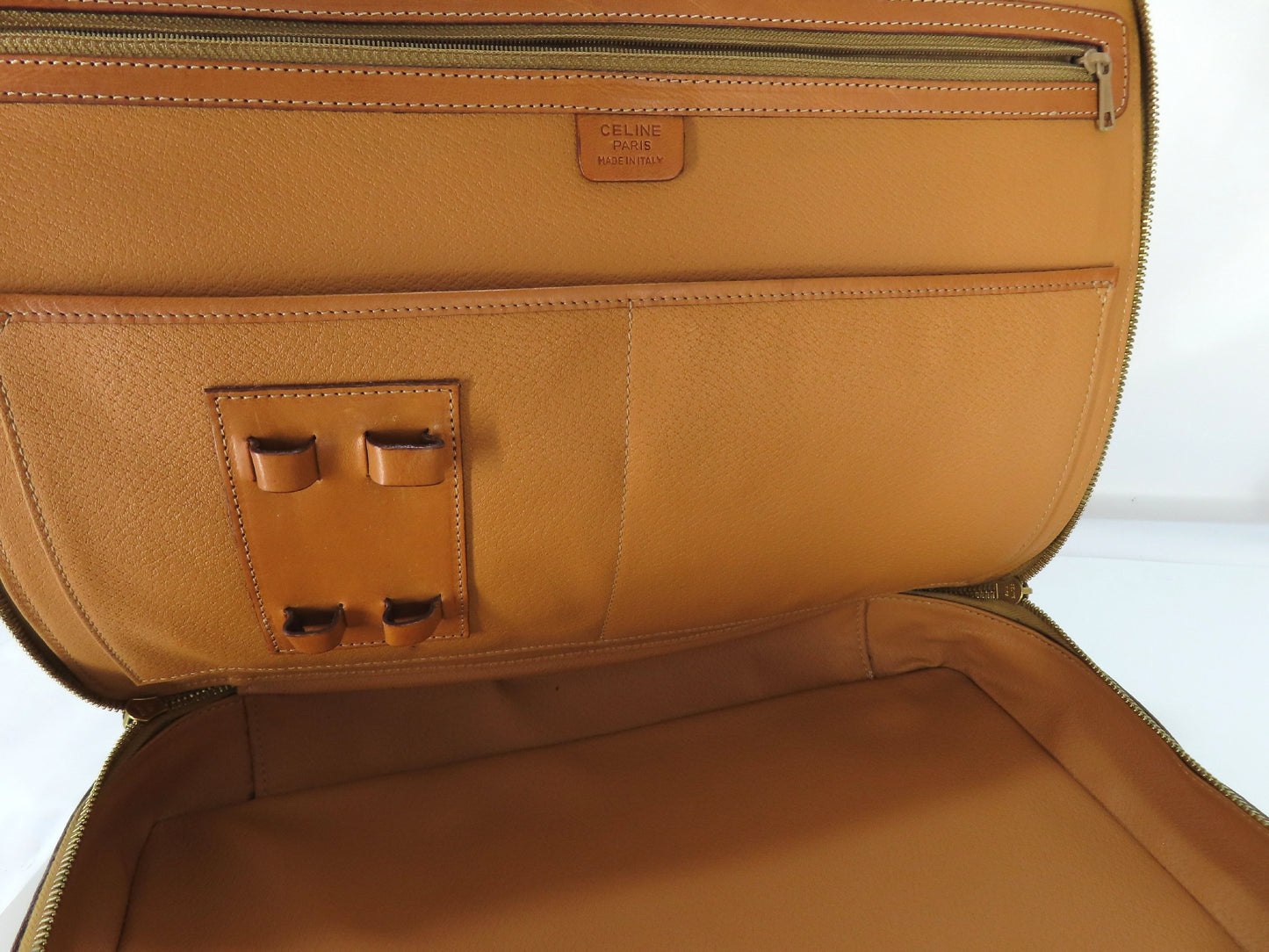 CELINE Macadam Logo Embossed Business Bag Brown