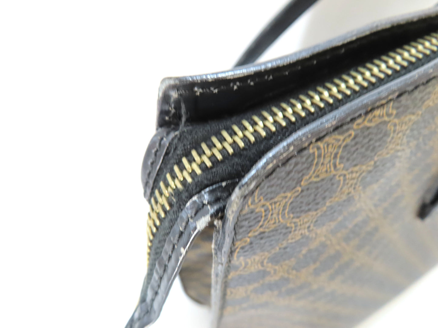 CELINE PVC Macadam Tote Bag in Black