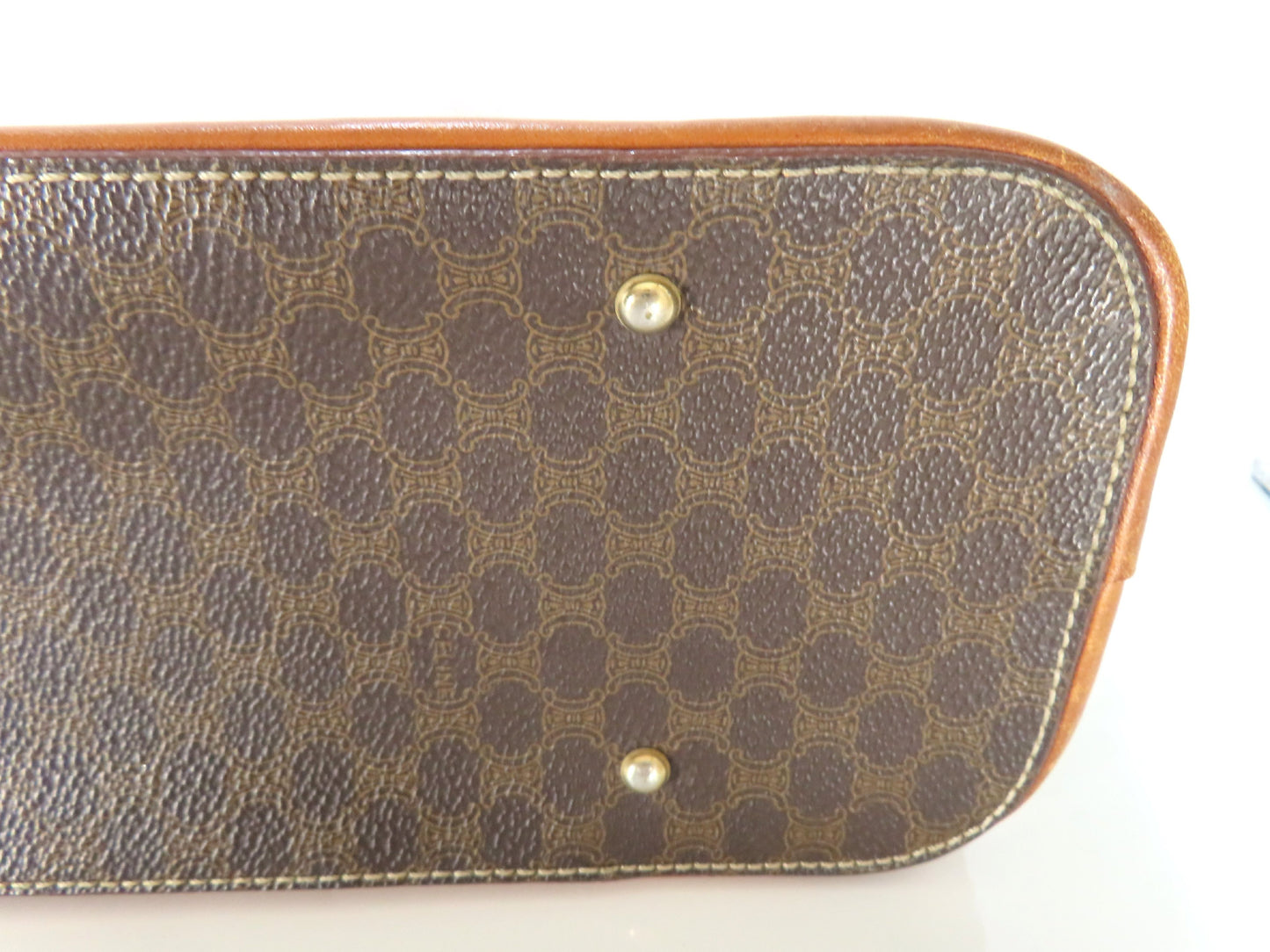 CELINE Macadam Handbag Brown