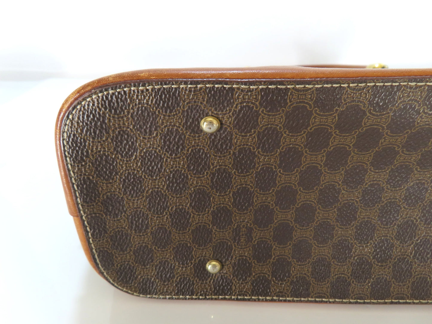 CELINE Macadam Handbag Brown
