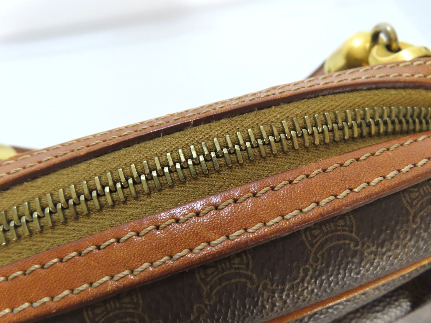 CELINE Macadam Handbag Brown