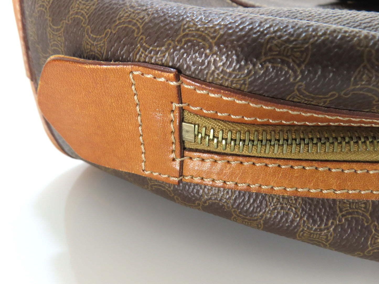 CELINE Macadam Handbag Brown