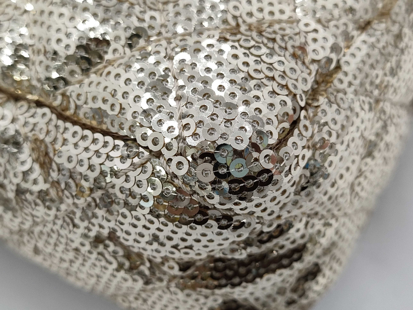 CHANEL Straw x Sequin Gold Shoulder Bag 13474339