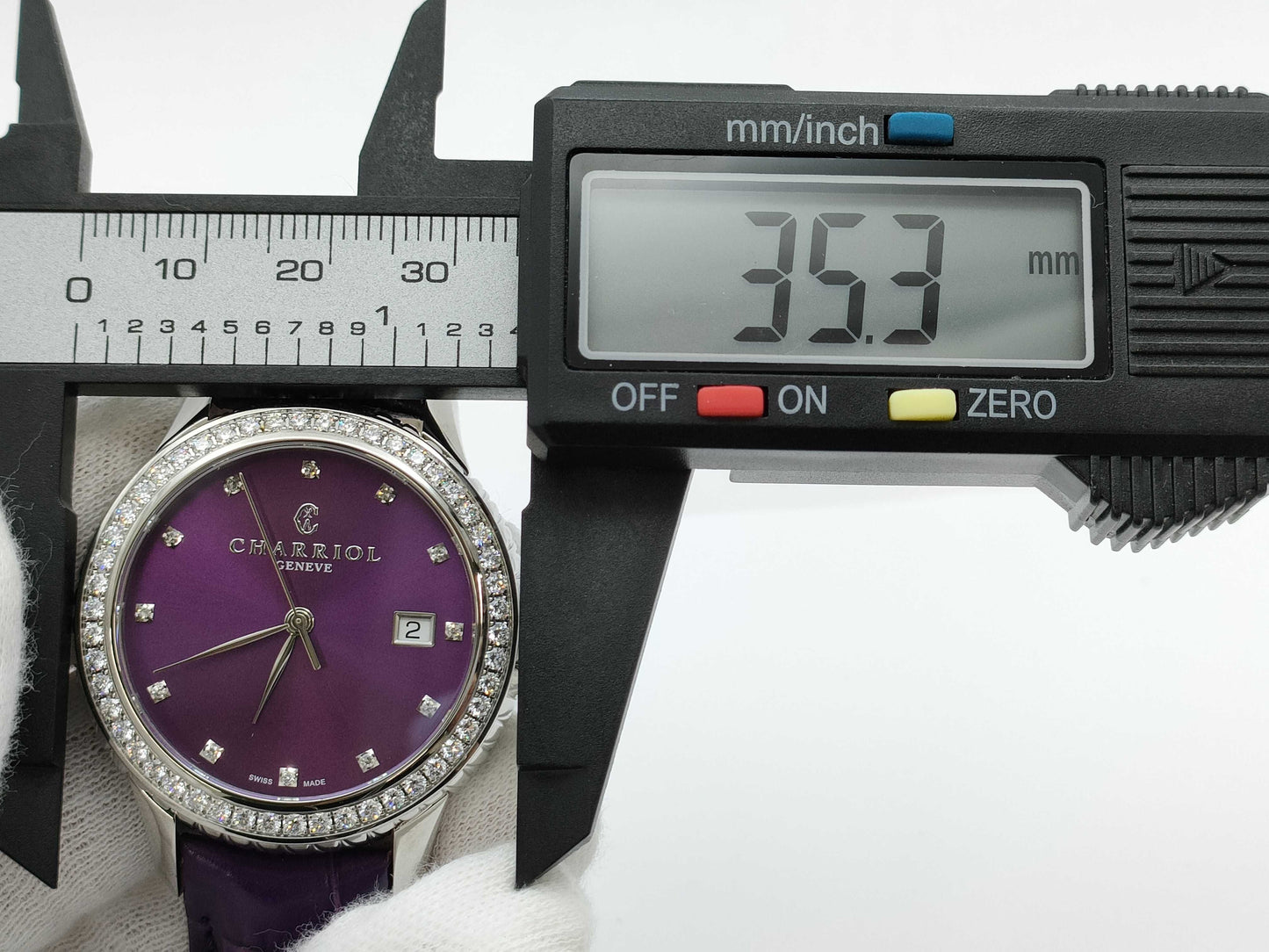 CHARRIOL CO36Q 0029 Quartz Purple Dial Men's Watch