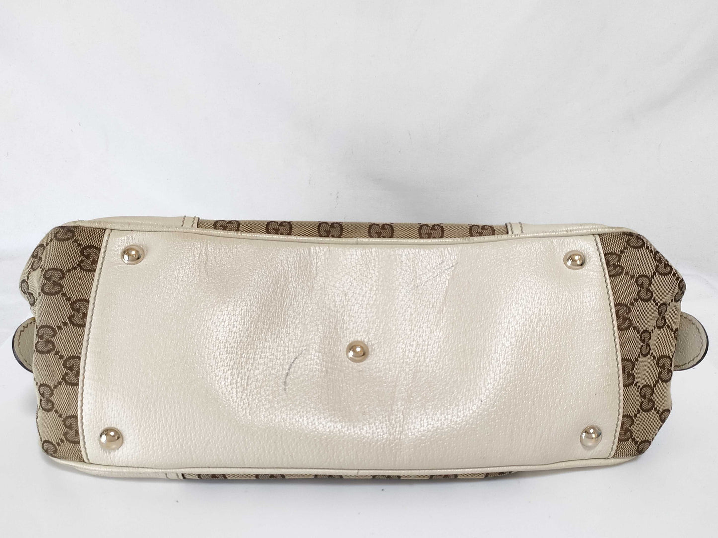 GUCCI GG Canvas GUCCI Mini Boston Handbag