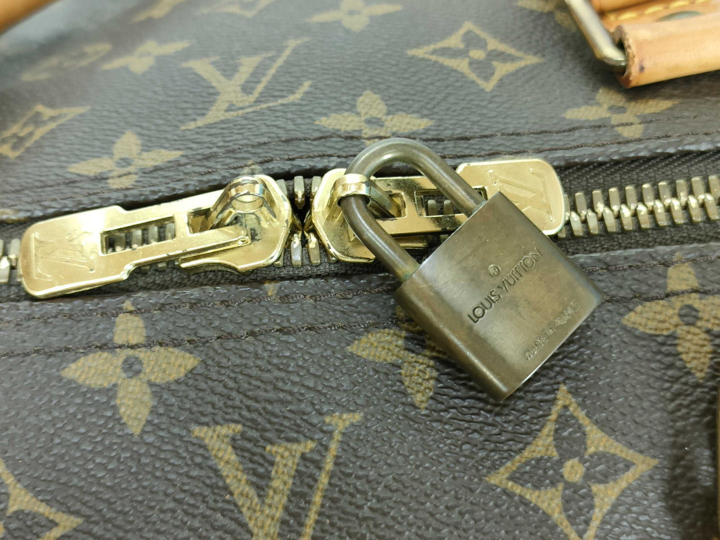 LOUIS VUITTON RFID Unverifiable Monogram Keepall 60 Bandouliere Monogram Boston Bag