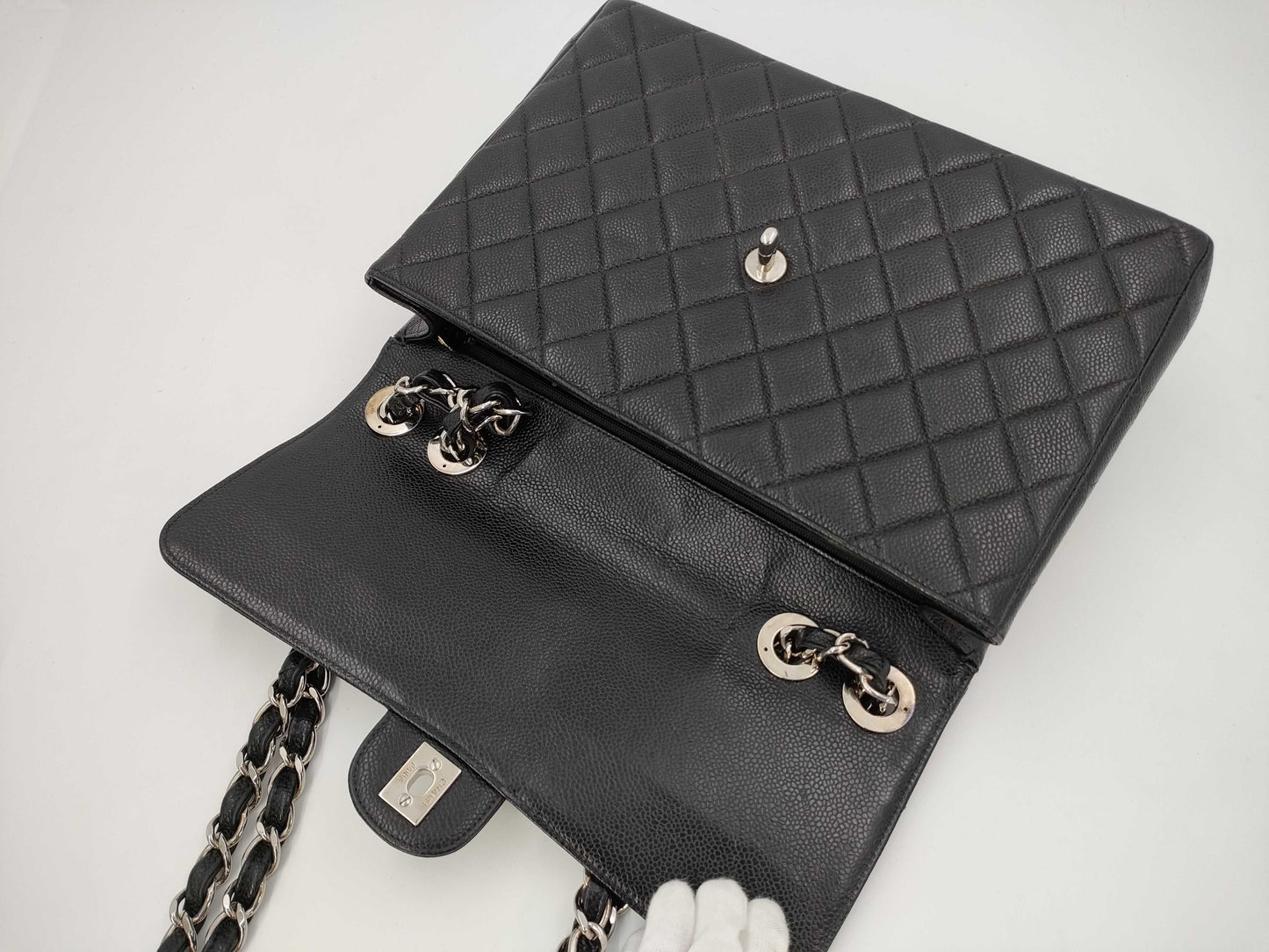 CHANEL Caviar Skin Matelasse 30 Shoulder Bag