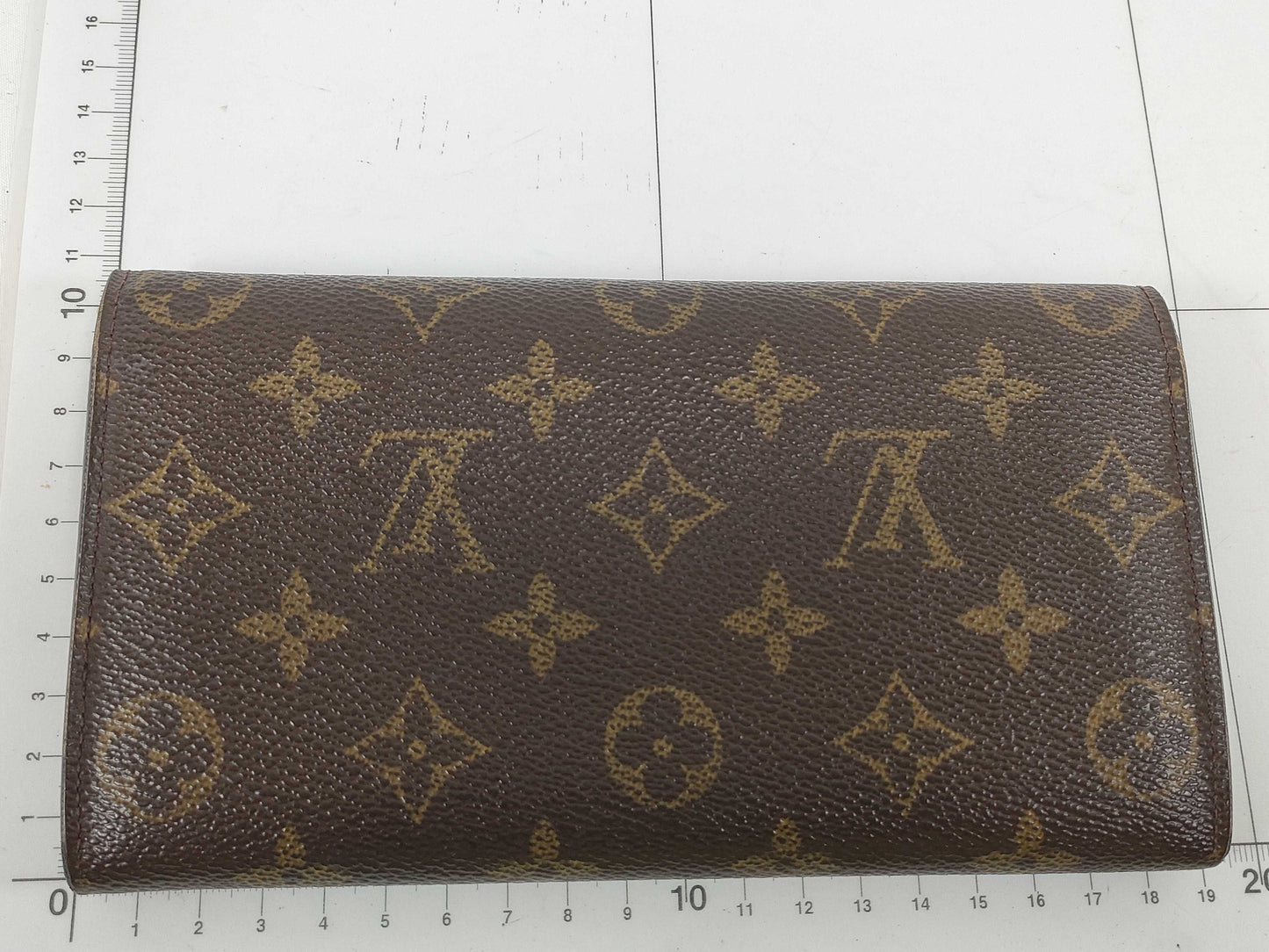 LOUIS VUITTON TH 1003 Monogram LOUIS VUITTON Louis Vuitton Pochette Porte Monnaie Credit Monogram M61725 Long Wallet