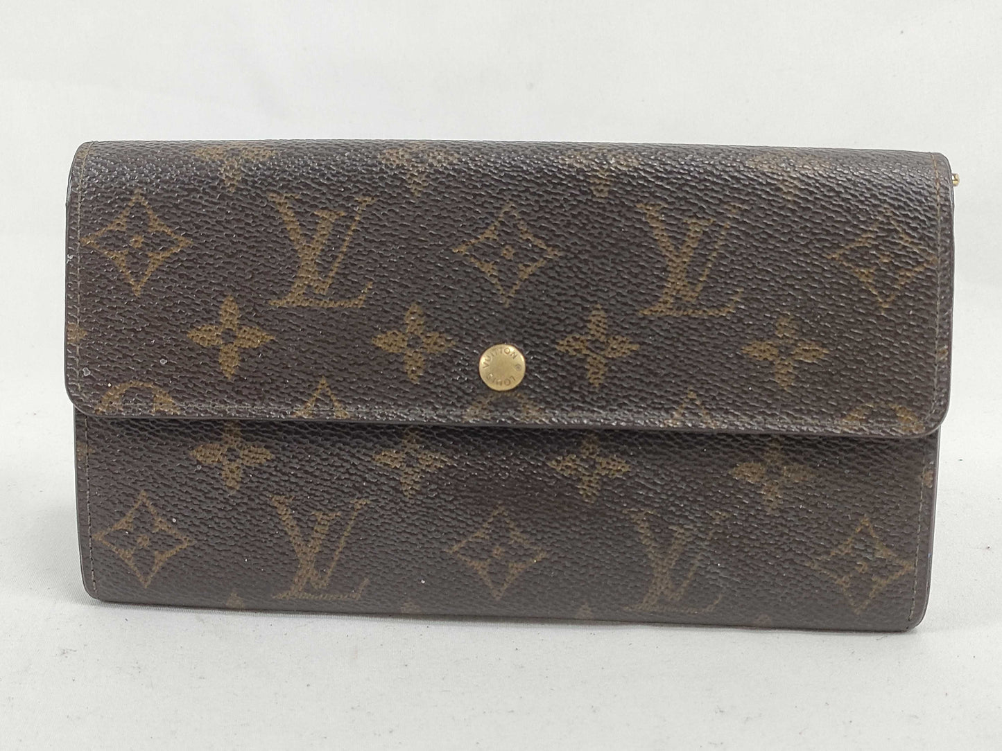 LOUIS VUITTON Monogram LOUIS VUITTON Louis Vuitton Pochette Porte Monnaie Credit Monogram M61723 Long Wallet