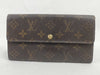 LOUIS VUITTON Monogram LOUIS VUITTON Louis Vuitton Pochette Porte Monnaie Credit Monogram M61723 Long Wallet