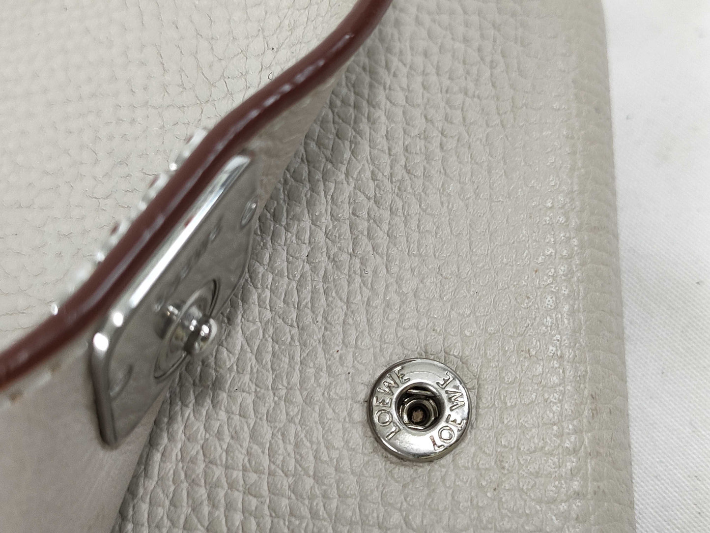 LOEWE Anagram Trifold Wallet in Light Ghost