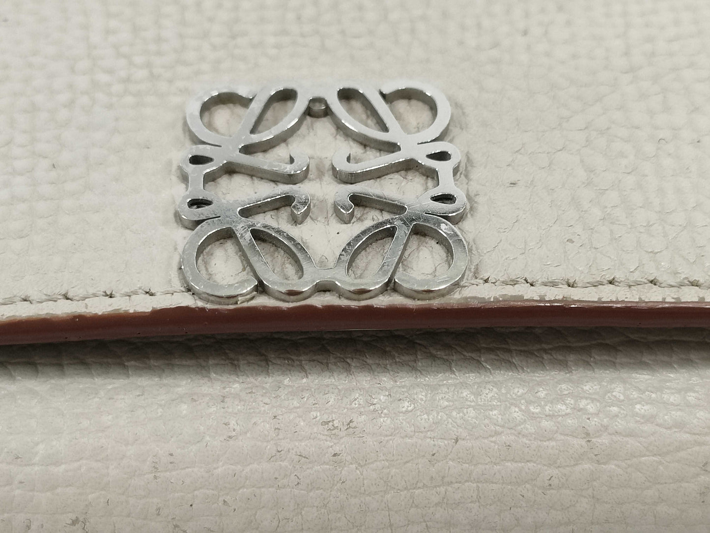 LOEWE Anagram Trifold Wallet in Light Ghost