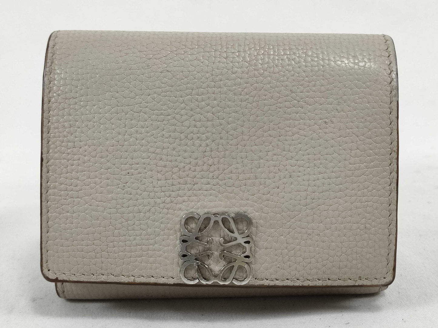 LOEWE Anagram Trifold Wallet in Light Ghost